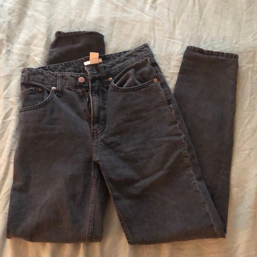 Black Denim mom jeans